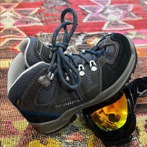 Scarpa Gray and Black Hiking Boots Rugged Outdoor Footwear